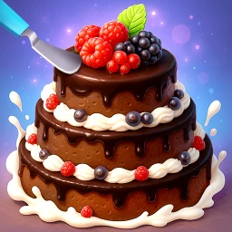 Cake Baking Games : Bakery 3D 图标
